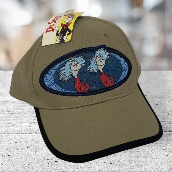 1997 Dr. Seuss Thing 1-Thing 2 Cat In The Hat Cap - Picture 1 of 7